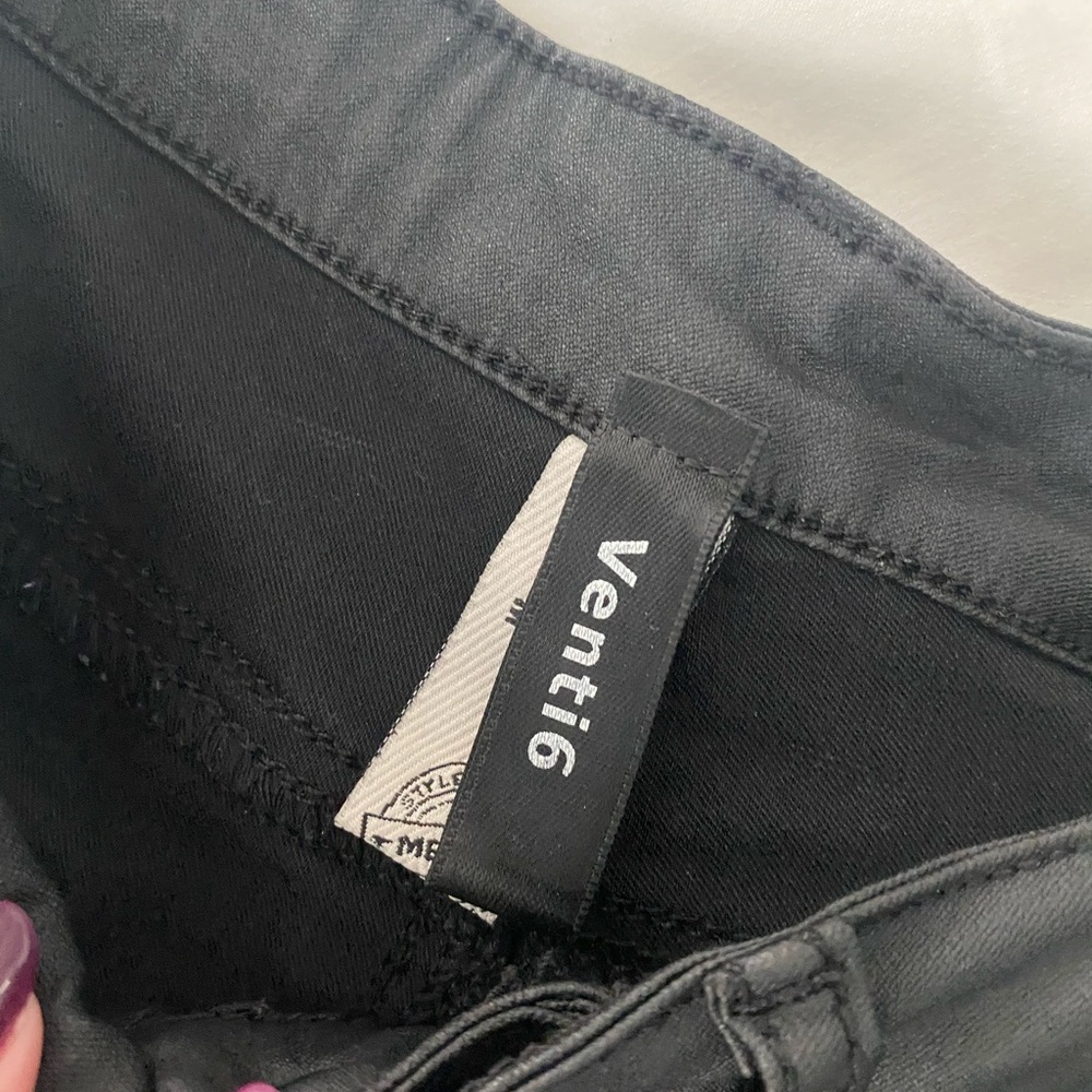 Embroidered Venti6 Black Women Jeans - Picture 4 of 5